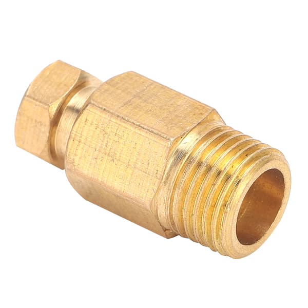 Oil Pipe Fitting Elbow Brass Straight Block Coupling Adapter for Pipe Connection PD410