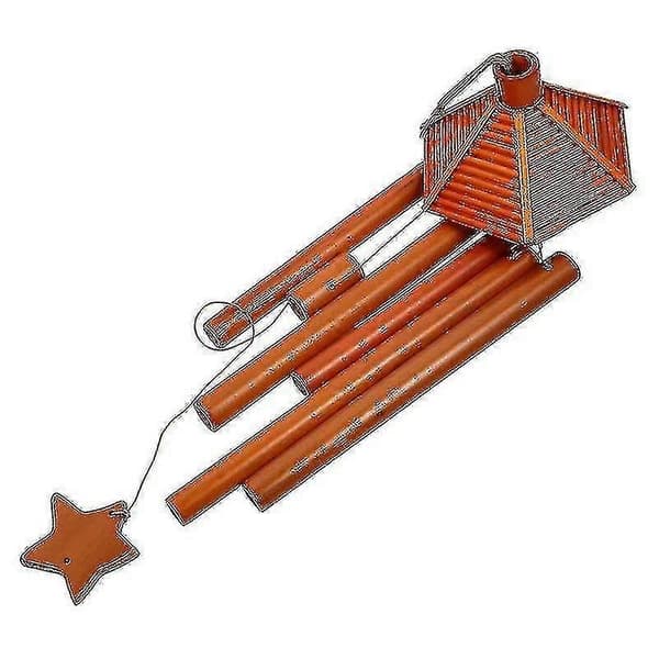1 st vindspel kreativa eleganta vindspel bambu vindspel vindklocka för hem trädgård