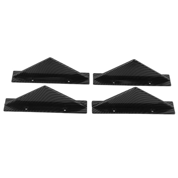 Universal Bakspoiler Diffusor Kit Svart Bakre Stötfångare Spoiler Bilmodifierad Styling Tillbehör