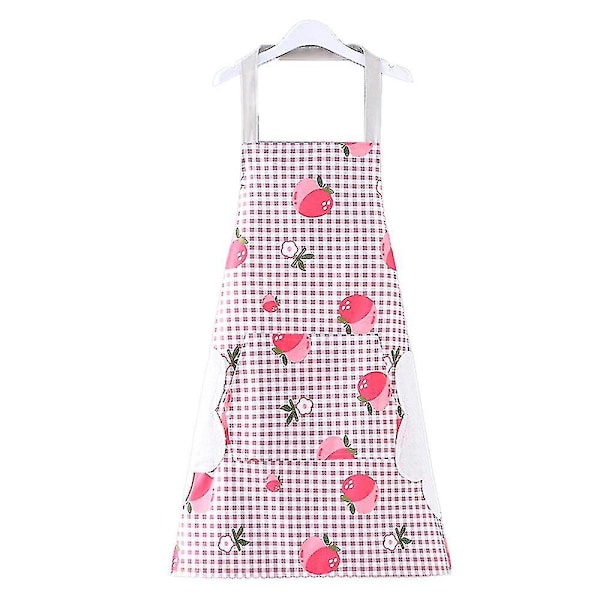 Justerbart mjukt kockförkläde med ficka - Unisex söt design
