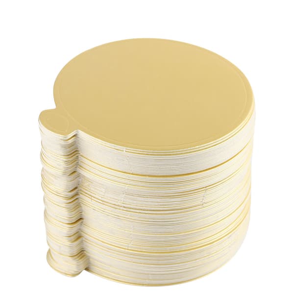 100 ST Mousse Kakebrett Gullpapir Cupcake Dessertdisplayer Plate Bryllupskake