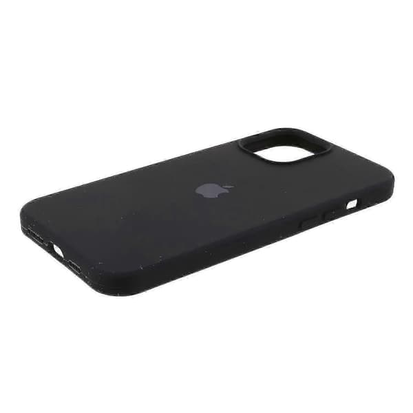 【LD】Silkeblød Solid Silikone Cover Kompatibel med iPhone 12 Mini Etui_Gave Kompatibel med G Black