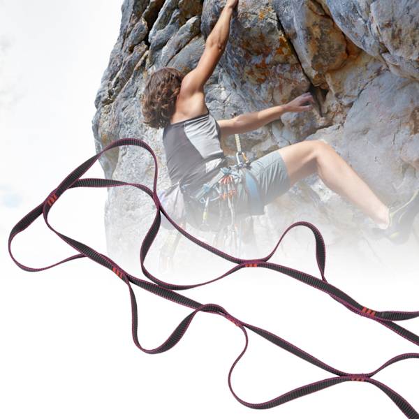 10M Nylon Lila Utomhus Berg Däck Stege Rep Slingskyddande Bälte för Vandring Sportverktyg