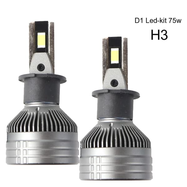 H3 70 W 6500+ lumen D1 Canbus LED-kit 6000K 2-pack 320