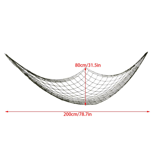 Förtjocka Ultra Stark Hög bärande Vikt Utomhus Nylon Mesh Hängmatta för resor