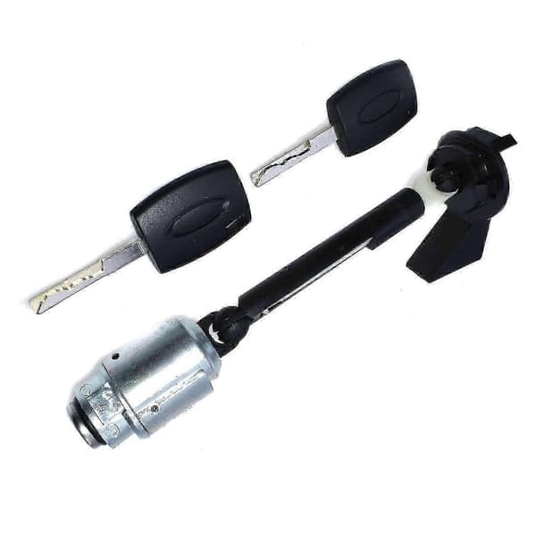 Motorhjelm udløserlås sæt 2x 4m5aa16b970ab kompatibel med Focus II Mk2 2004-2012 Black  silver