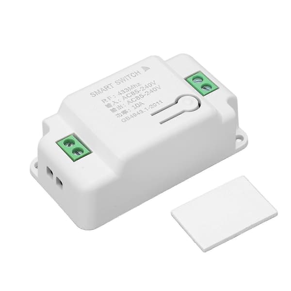Smart dimmermodul RF-kontroll 10A AC85240V lysautomatiseringsmodul for husholdningsapparater