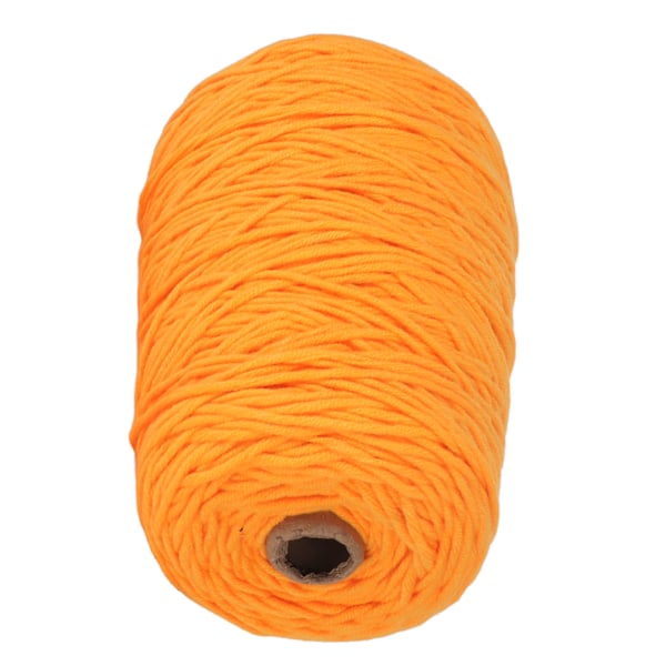 Tuftgarn Orange 400m Lång 0,5cm Bred Krympresistent Bomull Polyester Mattstickgarn för Hantverk DIY Vävning