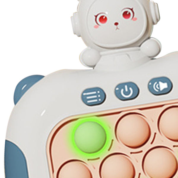 Quick Push Bubbles Spelleksak Pedagogisk dekompression Light Up Pop Pusselleksak för vuxna Barn Äldre Mörk himmelsblå