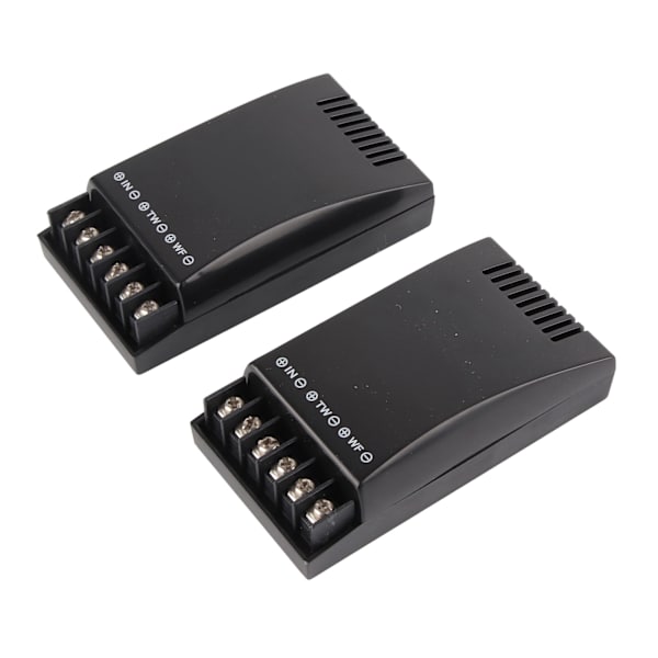 2 stk Bilstereo Crossover 2-veis 100W Utgang 12V Riktig lyd ABS Skall bilhøyttaler Crossover for kjøretøy