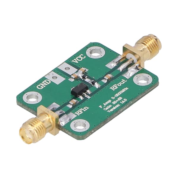 Low Noise Amplifier Module LNA RF Power Broadband 5-6000MHz 20dB Gain Electronic Components
