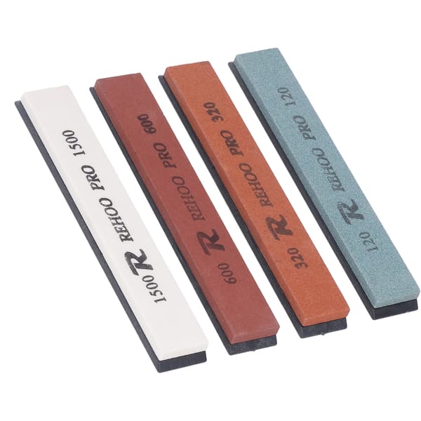 4 PCS Fixed Angle Knife Sharpening Stone Whetstone Knife Sharpening Kit 120 320 600 1500 Grit Waterstone