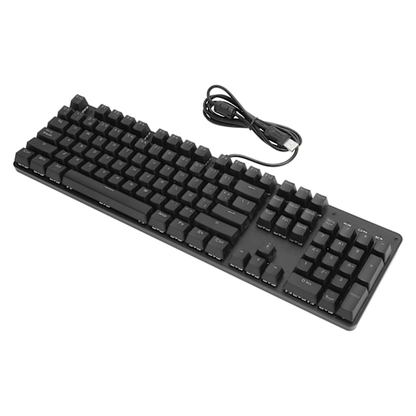 PC-tangentbord med blandade färger, 104 tangenter, spanska blåa switchar, bärbar dator, spel, datortillbehör
