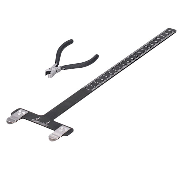 Bueskydningslineal af aluminiumslegering Recurve/Compound Bow T-formet buemålingsværktøjssæt