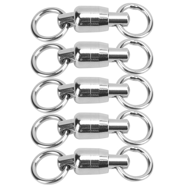 5 ST toveis lager i rustfritt stål 8-formet ringkobling fisketilbehør (6#)