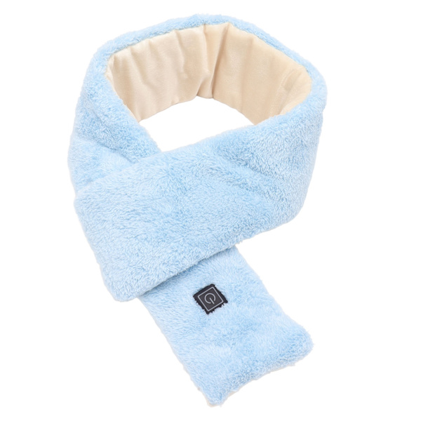 USB Elvärme Scarf 3 Gears Temperaturjustering Smart Thermal Heated Scarf Blå