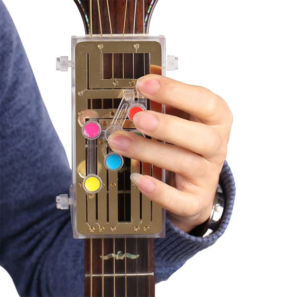 Gitarrackordövningsverktyg Gitarrinlärningssystem Inlärningsövningshjälp med 6 universella ackord