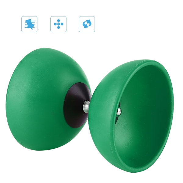 Trippellager Diabolo Set Kinesisk Yoyo med färgade Diablolo Sticks (grön)