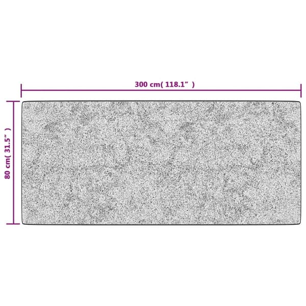 vidaXL Teppe vaskbart 80x300 cm flerfarget multifärg multicolor