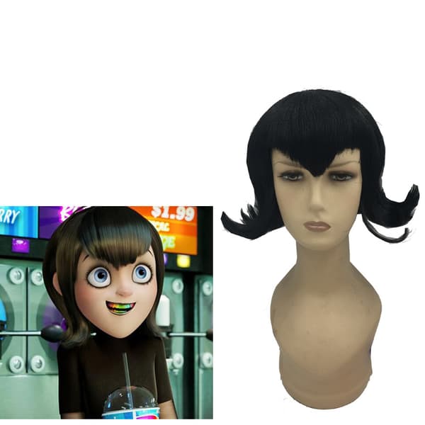 pc Elf Hotel Vampire Girl Mavis Omvendt Sort Kort Hår