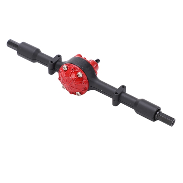 RC-kuorma-auton metalli takap sillan vaihto-osat RC-auton päivitysosia WPL D12Black Red