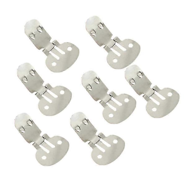 100 stk. skoklemmer i rustfrit stål, gør-det-selv-håndværk, tilbehør (32 mm x 20 mm) Silver 100pcs