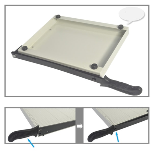 Manuell pappersskärare Ståltrimmer Desktop A4 A3 Foton Pappersskärmaskin för skolkontorsfabrik