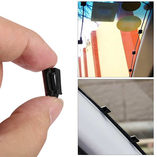 40 stk Auto Kabel Feste Klips Bil GPS Data Kabel Lys Kabel Dekorativ Wire Fixing Organizer (S)