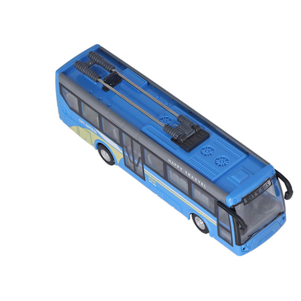 Fjärrkontroll Buss Hög Simulering Alla riktningar Körning Uppladdningsbar RC Skolbuss för barn Blå