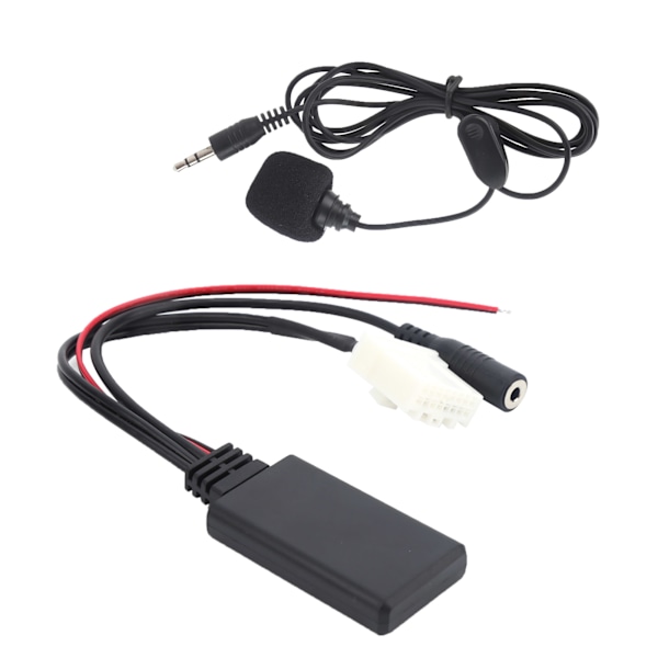 Bil Bluetooth Stereo Radio Audio Förlängningskabel Telefon Handsfree Mikrofon Adapter Passar för Mazda 2 / 3 / 5 / 6 / MX5 / RX8 2006‑On