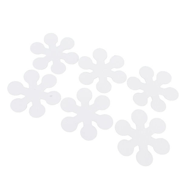 20 st Badkarsdekal Transparent snöblommaform Halkbeständig självhäftande badkarsdekal för badrumspool