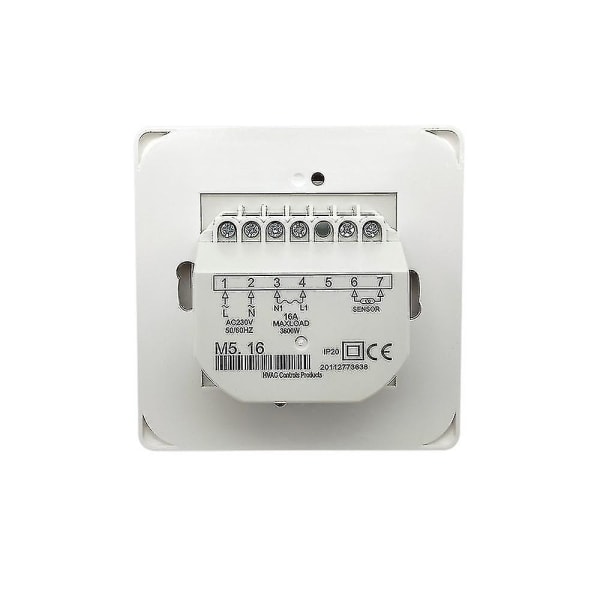 1mor Elektrisk gulvvarme Termostat Temperaturkontrollbryter + Sensorkabel