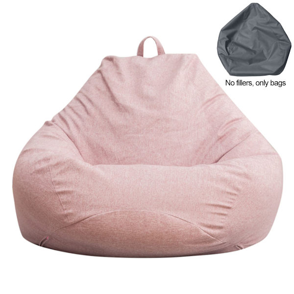Suuri Bean Bag -tuolin peite Soiva väri Yksinkertainen muotoilu Sisätilojen Lazy Lounger -peite aikuisille ja lapsille ilman täytettä