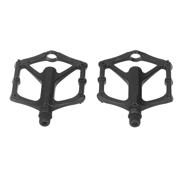 2 ST Cykelpedaler Sorte Platformspedaler Antislip Enkel Cykelcykeldele med Lejer til Mountainbike Cykler