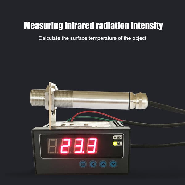 Temperatursensorprobe Fast Infrarødt Termometer Tilbehør Industrielle Deler 12V-24V DC 4-20mA 0-200℃