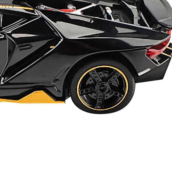 1:32 Skala Legering Die-Cast Modelbil Legering Træk Tilbage Legetøjsbil til Børn Børnegave Fødselsdag Lys Sort 3224A 1