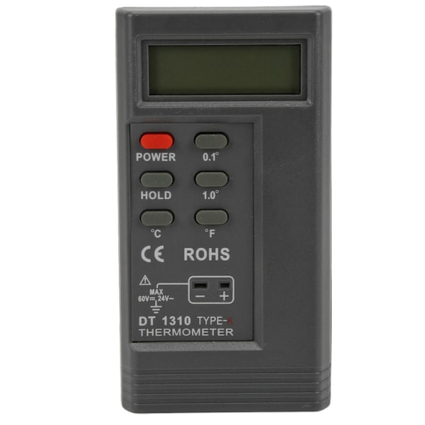 TES-1310 Digitalt termoelement temperaturtermometer Bærbar Digital K-type termometer