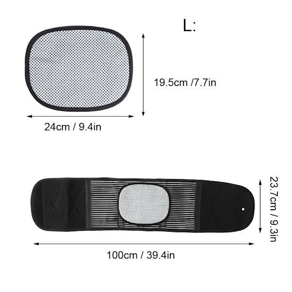 Uppvärmning Varm Kompress Varm midjebälte Smärta Återupplev Health Care MidjestödsbälteL