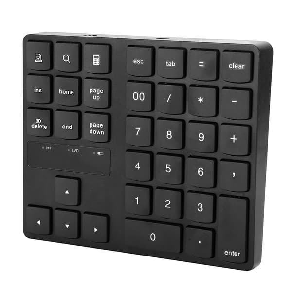 Trådløst numerisk tastatur - 35 taster, ultratyndt og bærbart - Computertilbehør