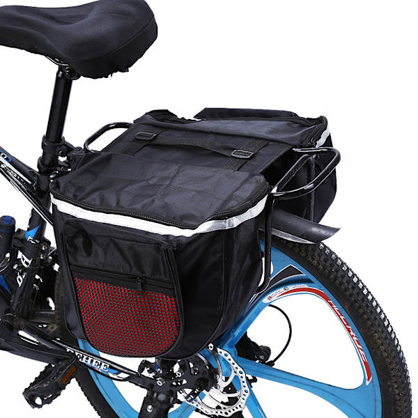 25L Cykel Cykelställ Rygg Baksäte Stjärthållare Trunk Dubbel Väska