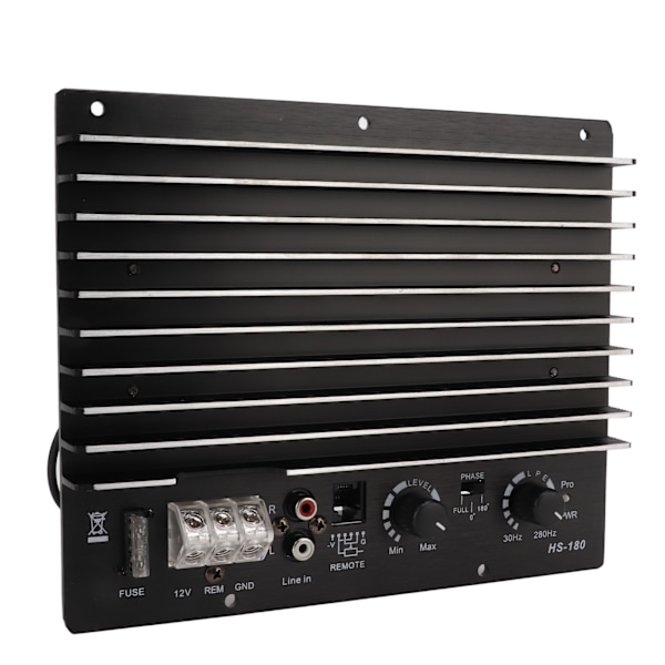 Sort Bilforstærker 12V 1000W Bil Audio Subwoofer Forstærker Multibeskyttelse til Bil