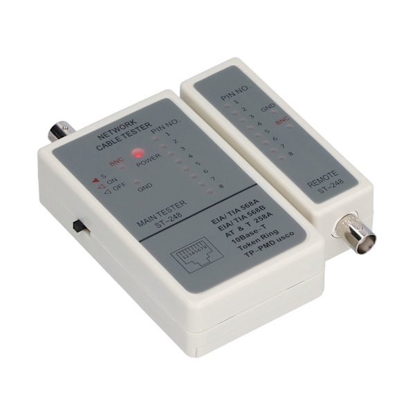 248 Kabeltestare Automatisk skanning RJ45 RJ12 RJ11 Nätverkskablar Detektor Tracker DC 9V