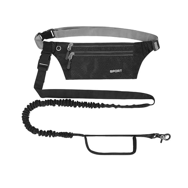 Hundesnor Håndfri med Taljetaske Sort Black 165