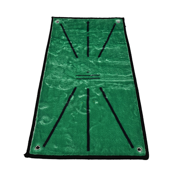 Golfhitting träningsmatta Anti-slip Mocka Swing Övningsmatta med 5 bollar 4 fästnålar för hemmakontor utomhus