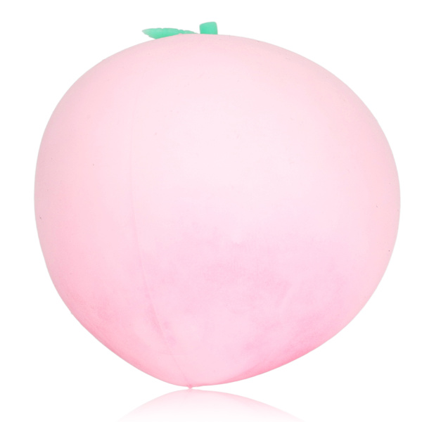 Peach Squeeze Ball Elastisk Lindra ångest Frukt Stressboll leksak för kvinnor Män Barn Rosa