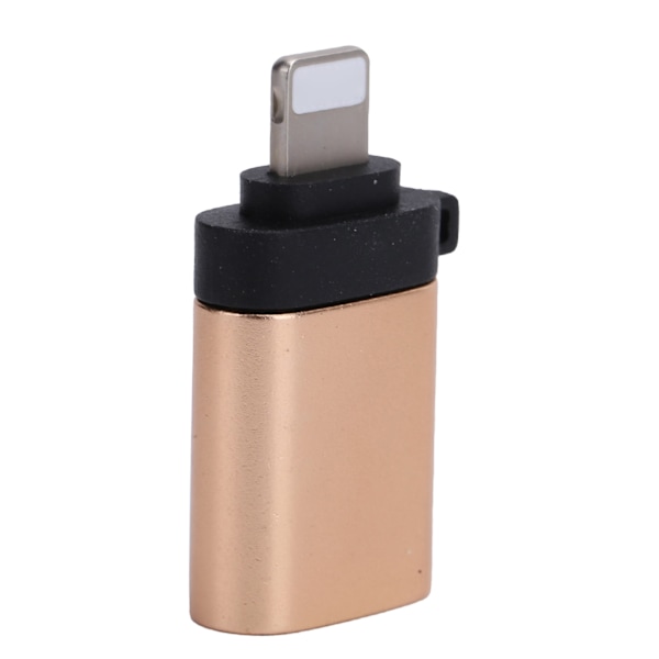 USB3.0 OTG-adapterkonverter för snabb laddning och dataöverföring, passar för IOS-telefoner, guld