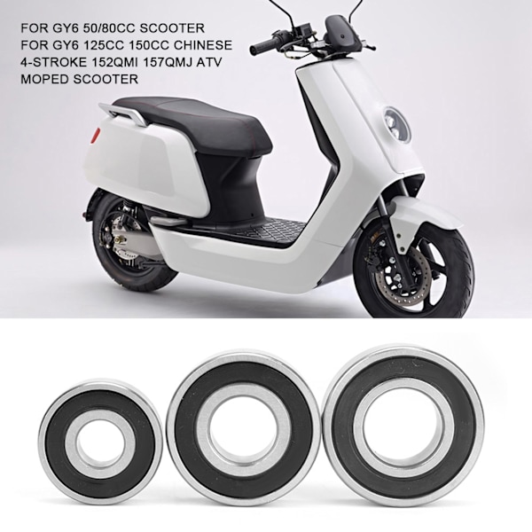 Transmission Växellåda Lagersats för GY6 50/80cc Scooter Reparation Tillbehör