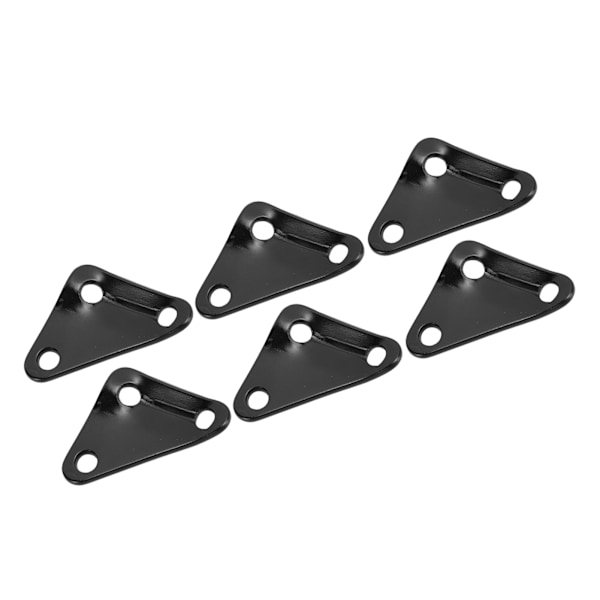 10 stk Trekanttelttovspænder Aluminiumlegering Ultralet Stærk Paracord Spænder Tovjusterer til Camping Sort