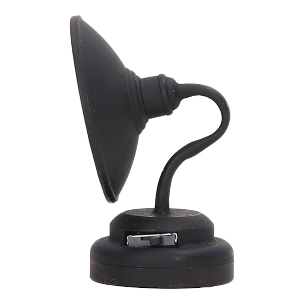 1:12 Nukkekoti Pieni Seinävalaisin Malli Musta Dekoratiivinen Vintage Trendikäs LED Miniatyyri Nukkekoti Seinävalaisin