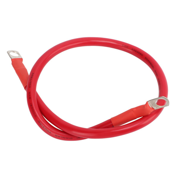 4AWG Biltråd Kabel Jordforbindelse Batteri Startkabler Antiflamming 60CM med 2 R ender Blød silikonehylster